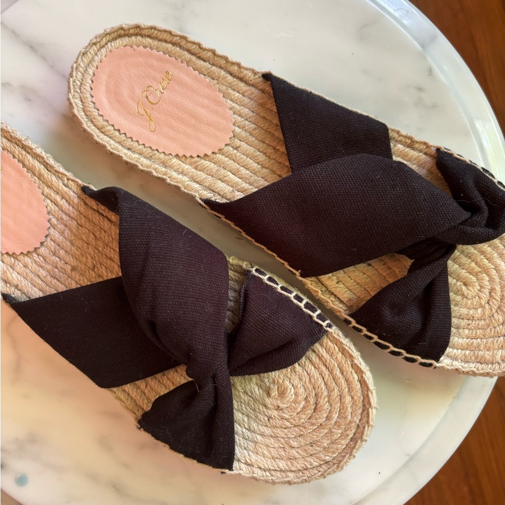 J. Crew Black Sandals